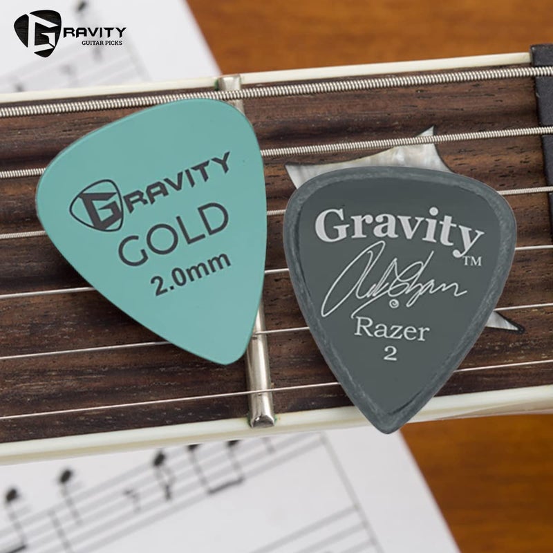 Gravity Acrylic Variety Pack Guitar Picks - Polished Bevels, Brighter, Louder Sound & Tighter Grip - Available in Different Packs - Made in the USA - Image 4